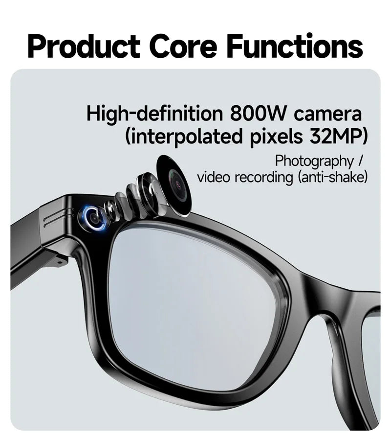 Xiaomi 4K 800W Camera AI Glasses Color-Changing Smart Translation Glasses Photo Video Recording Waterproof Call Smart Sunglasses